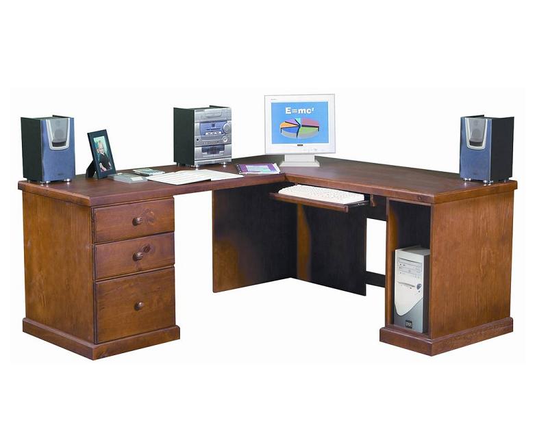 3Drw Corner Computer Desk